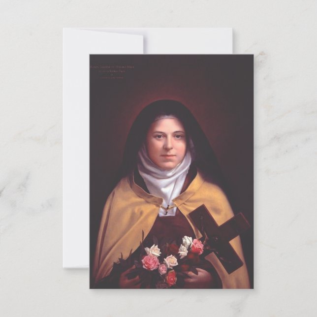 Saint Thérèse of Lisieux Holy Card (Front)