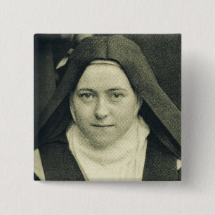 Saint Therese of the Child Jesus and the Holy Face 2 Inch Square Button