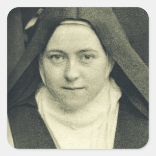 Saint Therese of the Child Jesus and the Holy Face Square Sticker