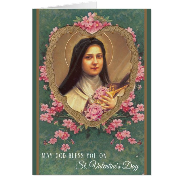 Saint-Thérèse religieuse catholique Saint-Valentin (Devant)