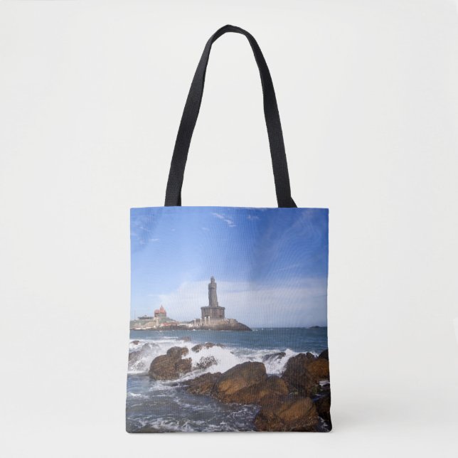 Saint Thiruvalluvar Statue | Tamil Nadu, India Tote Bag (Front)
