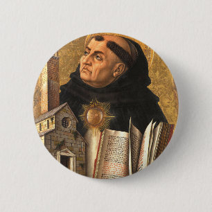 Saint Thomas Aquinas 2 Inch Round Button