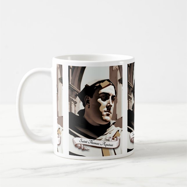 Saint Thomas Aquinas Coffee Mug (Left)