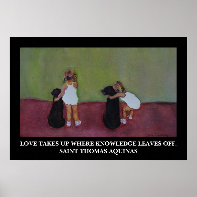 Saint Thomas Aquinas Quote - Poster (Front)