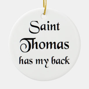 saint thomas coffee mug ceramic ornament