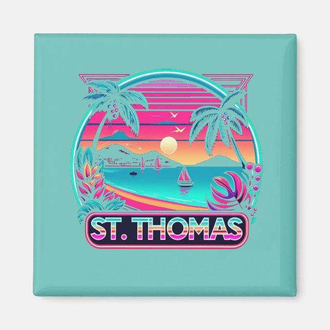 Saint Thomas Magnet des îles Vierges américaines (Devant)