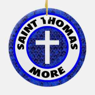 Saint Thomas More Ceramic Ornament