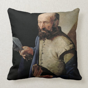 Saint Thomas (oil on canvas) Throw Pillow