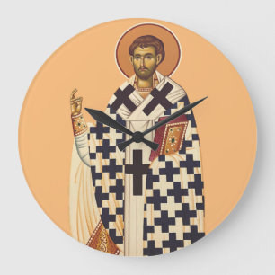 Saint Timothy the first Christian bishop of Ephes  Large Clock