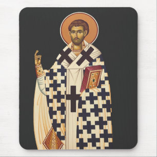 Saint Timothy the first Christian bishop of Ephes Mouse Pad