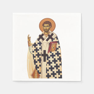 Saint Timothy the first Christian bishop of Ephes  Napkin
