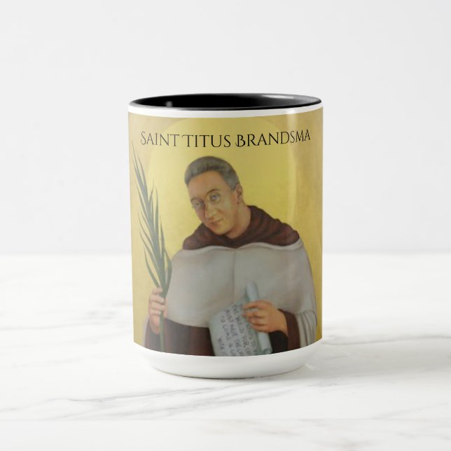 Saint Titus Brandsma Carmelite Saints Priest Mug (Center)