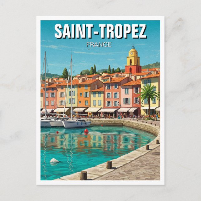 Saint-Tropez France Travel Postcard (Front)