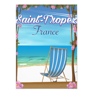 Saint-Tropez France Travel poster