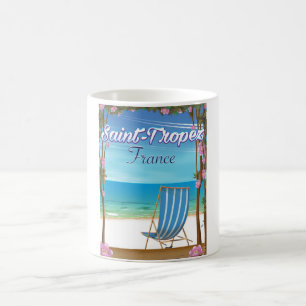 Saint-Tropez France Travel poster Coffee Mug
