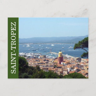 saint tropez green postcard