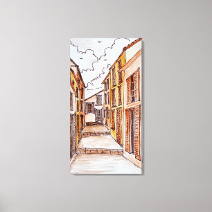 Saint-Tropez Streets French Riviera, France Canvas Print