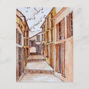 Saint-Tropez Streets French Riviera, France Postcard