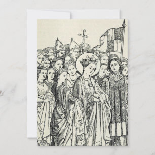 Saint Ursula virgin and martyr Holiday Card