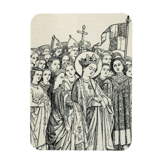 Saint Ursula virgin and martyr Magnet (Vertical)