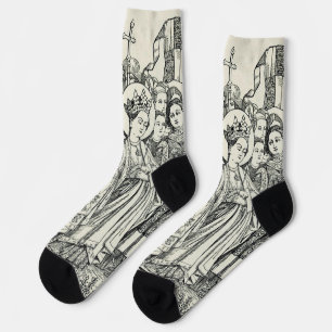 Saint Ursula virgin and martyr Socks