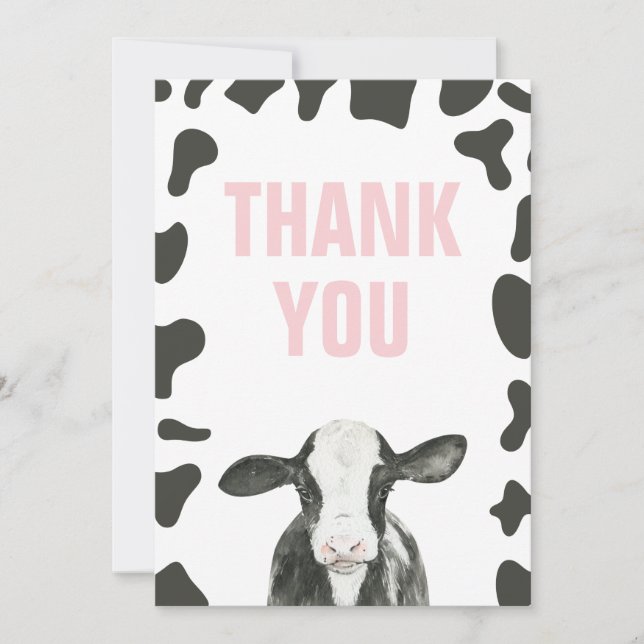 Saint Vache Anniversaire Merci Cartes (Devant)