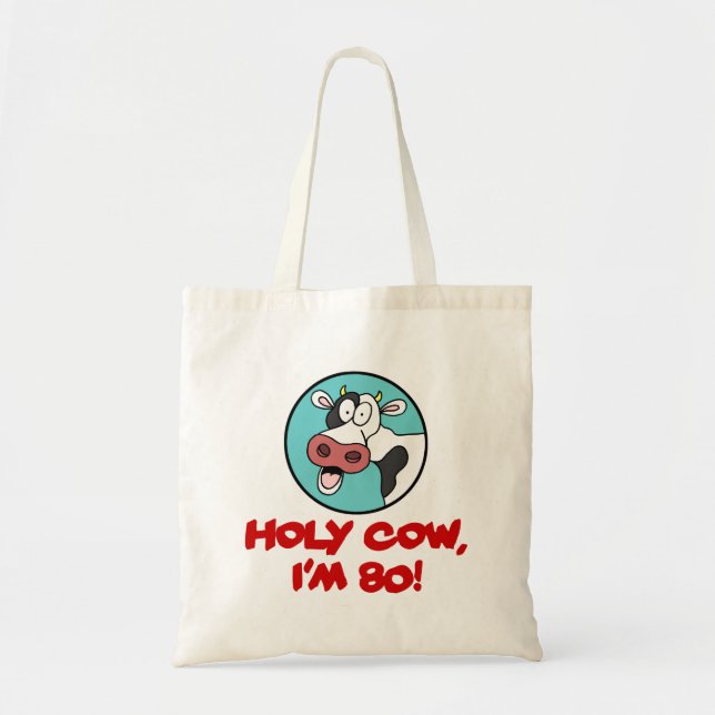 Saint Vache Je suis 80 Funny 80e Sac fourre-tout d (Devant)