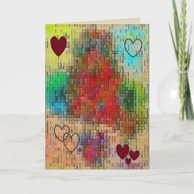 "Saint Valentin" 5 x 7 Carte de voeux vierge (Devant)