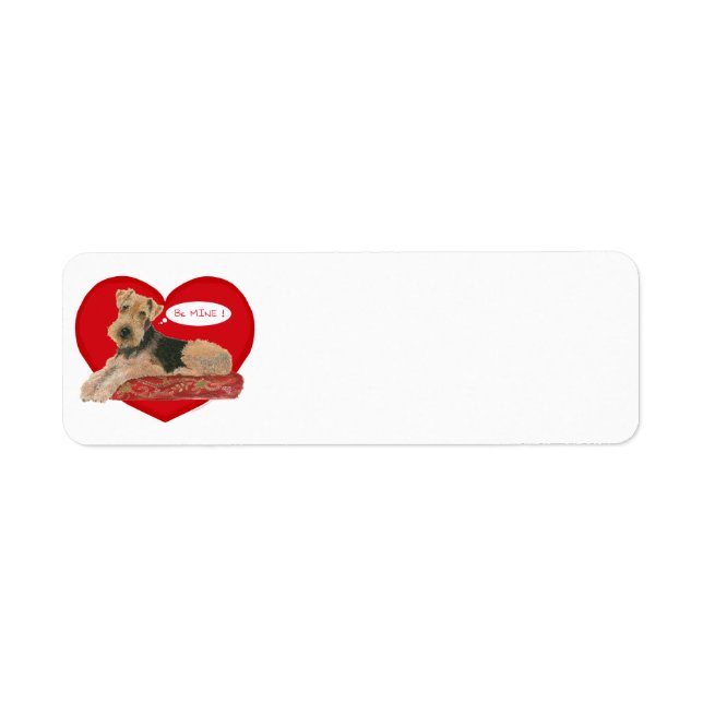 Saint-Valentin Airedale Terrier (Devant)