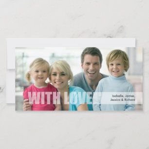 Saint Valentin Amour Carte photo de famille
