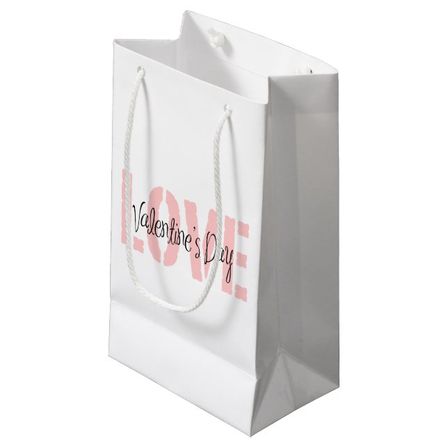 Saint Valentin Amour petit sac cadeau (Devant Angle)