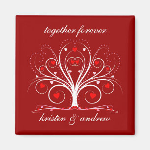 Saint Valentin amoureux Arbre Magnet