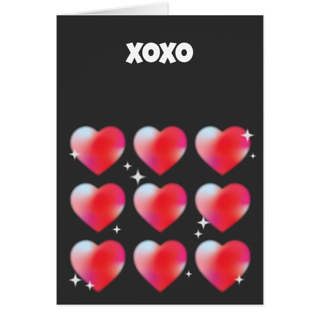 Saint Valentin aux coeurs rouges (Devant)