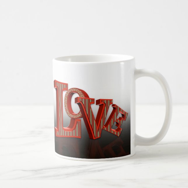 Saint Valentin cadeau LOVE mug (Droite)