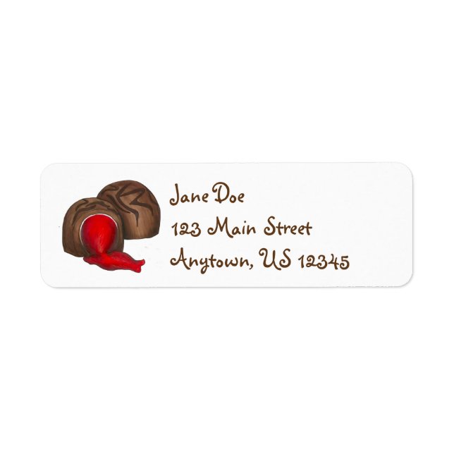 Saint Valentin Chocolat Cherry Cordial Candy (Devant)