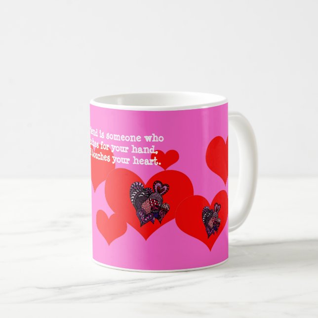 Saint Valentin Coeur Mug (Devant droit)
