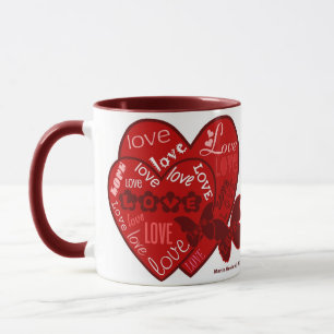 Saint-Valentin Coeurs & Love Mug (2)