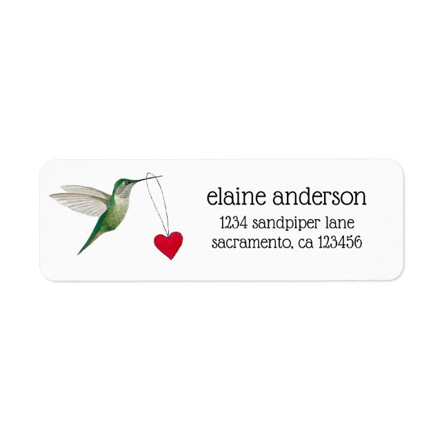 Saint Valentin Colibri (Devant)