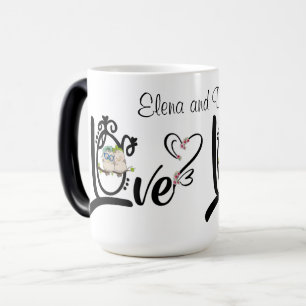 Saint Valentin custom coat Magic Mug