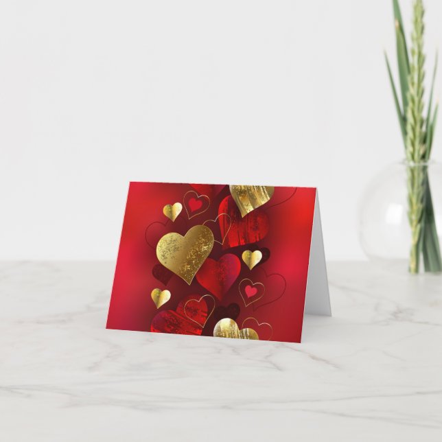 Saint-Valentin dorés et rouges (Devant)