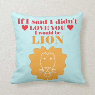 Saint Valentin drôle animal cadeau coussin