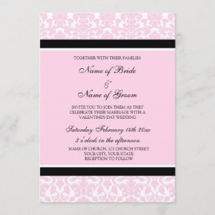 Saint-Valentin : Invitations à se marier Damas ros