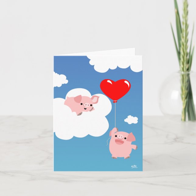 Saint Valentin : Les ailes de l'amour carte pour n (Devant)