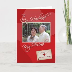 Saint-Valentin, mon mari - modèle Carte photo