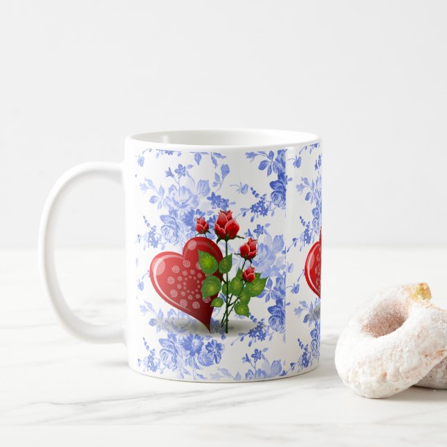 Saint Valentin Mug Mugs (Avec donut)