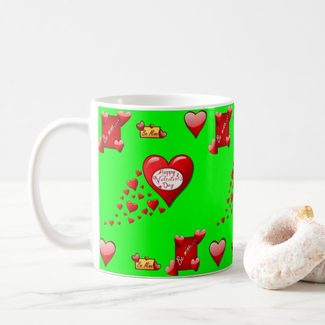Saint Valentin Mug Mugs (Avec donut)