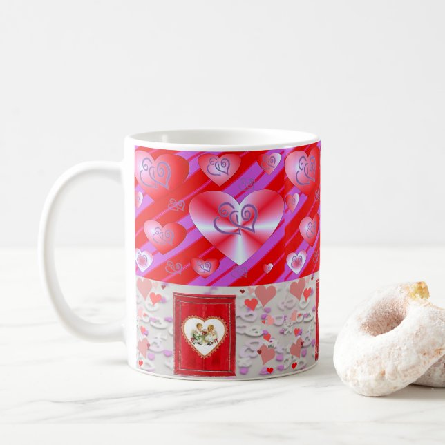 Saint Valentin Mug Mugs (Avec donut)