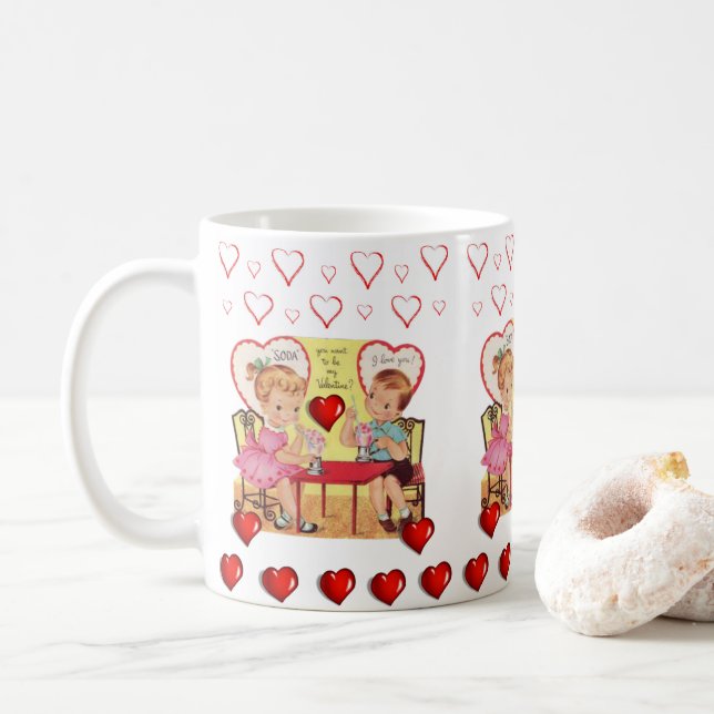 Saint Valentin Mug Mugs (Avec donut)