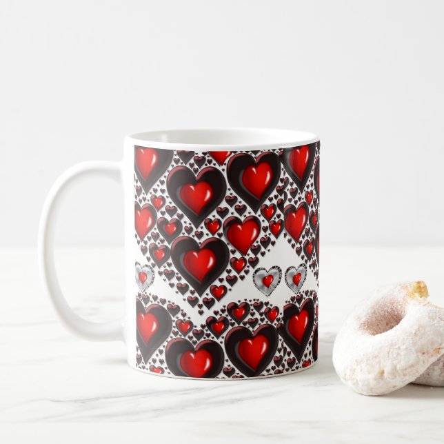 Saint Valentin Mug Mugs (Avec donut)