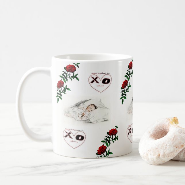 Saint Valentin Mug Mugs (Avec donut)